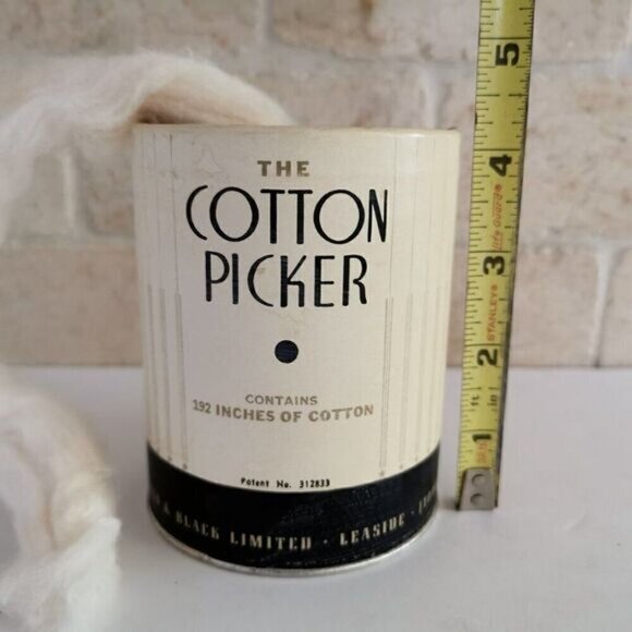 Vintage The Cotton Picker Can, Beauty Supply Cosmetic Nursery Vintage Ad - Picture 9 of 9